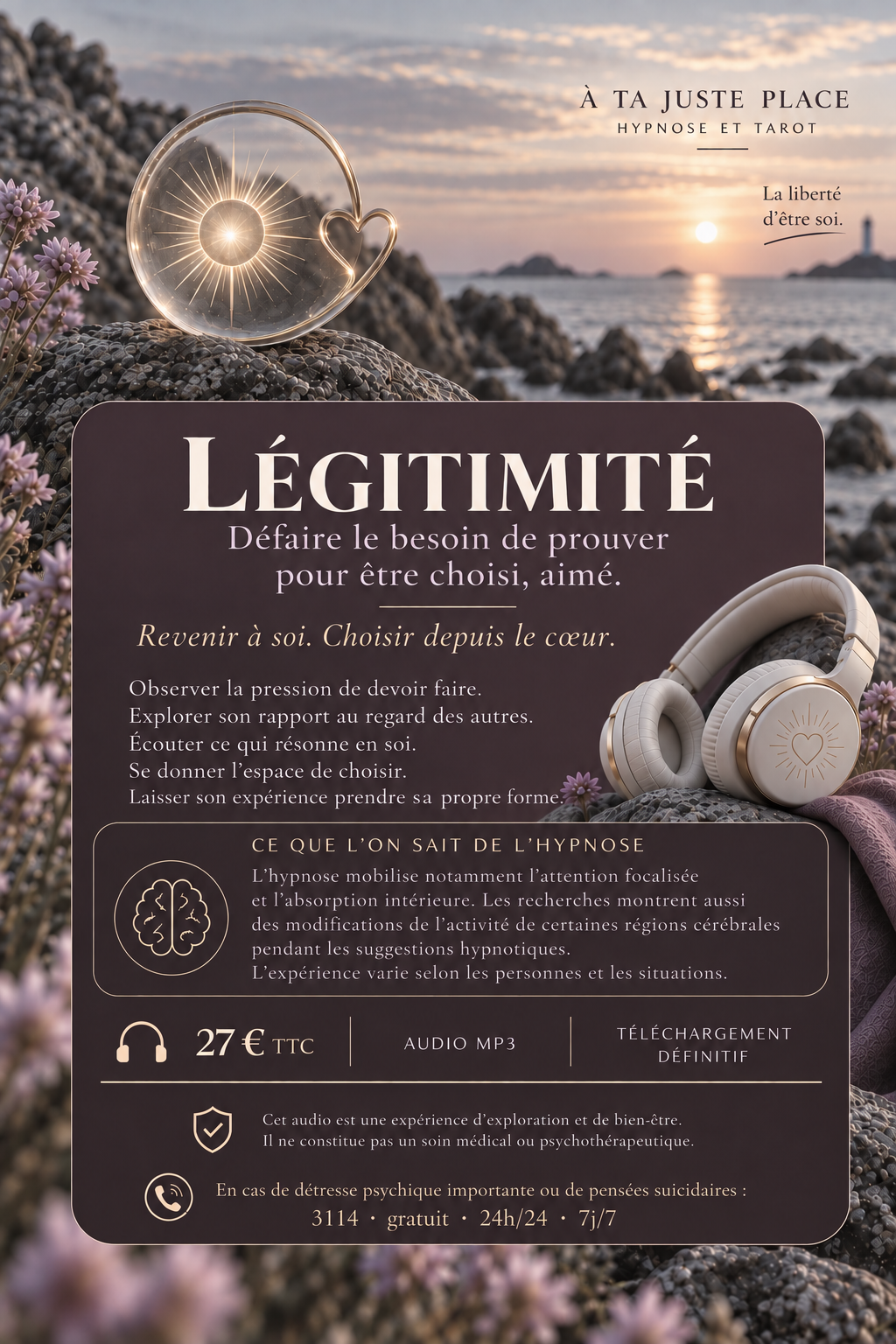 Hypnose en spirale -Légitimité