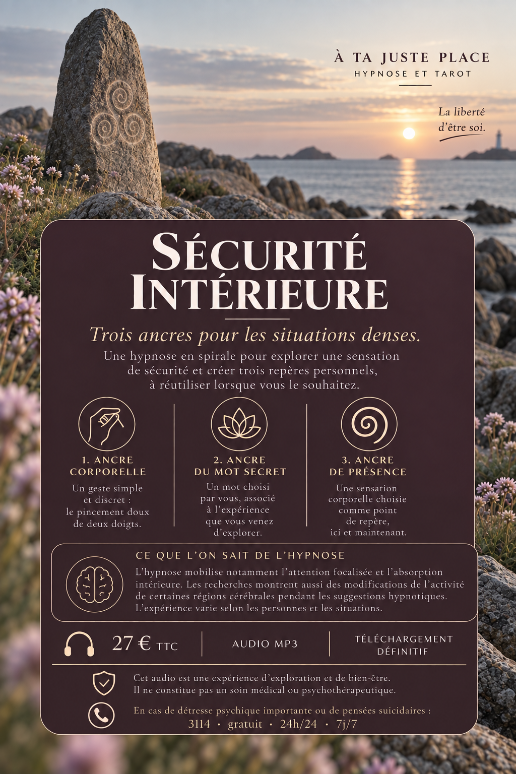 Hypnose en spirale - Sécurité intérieure ancrage